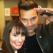 Lea Michele y Ricky Martin durante la grabación Lea Michele y Ricky Martin durante la grabación